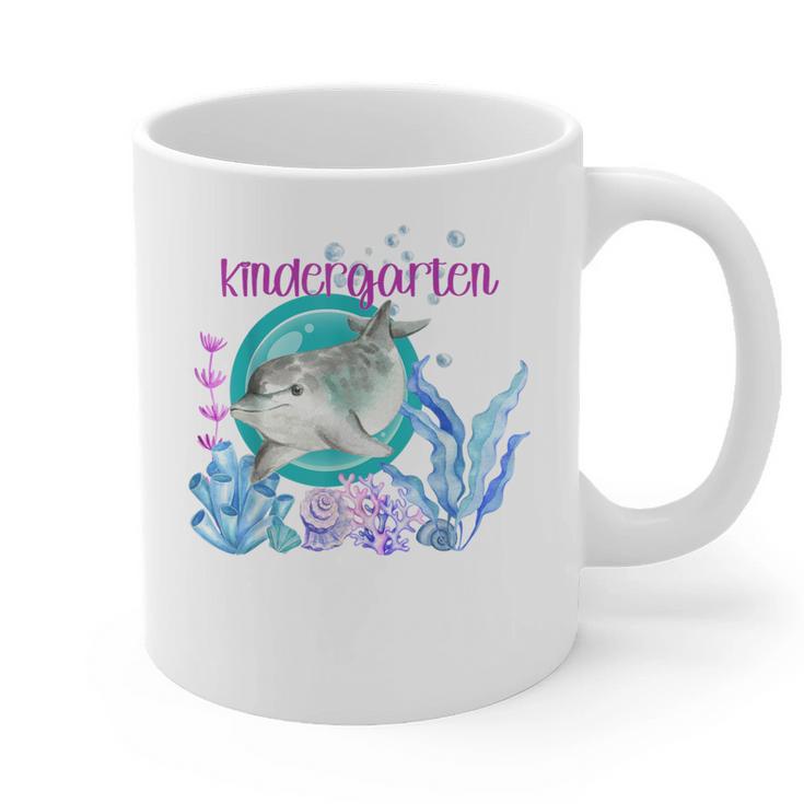 Kindergarten Teacher Dolphin Ocean Life Teaching Team Spirit Graphic Print Coffee Mug