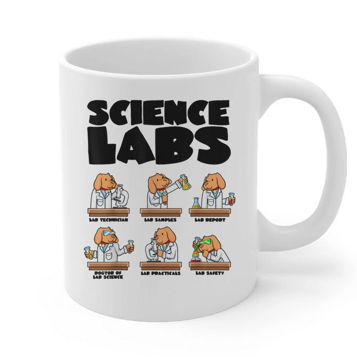 Labrador Retriever Science Labs Dog Lover Teacher Graphic Print Coffee Mug