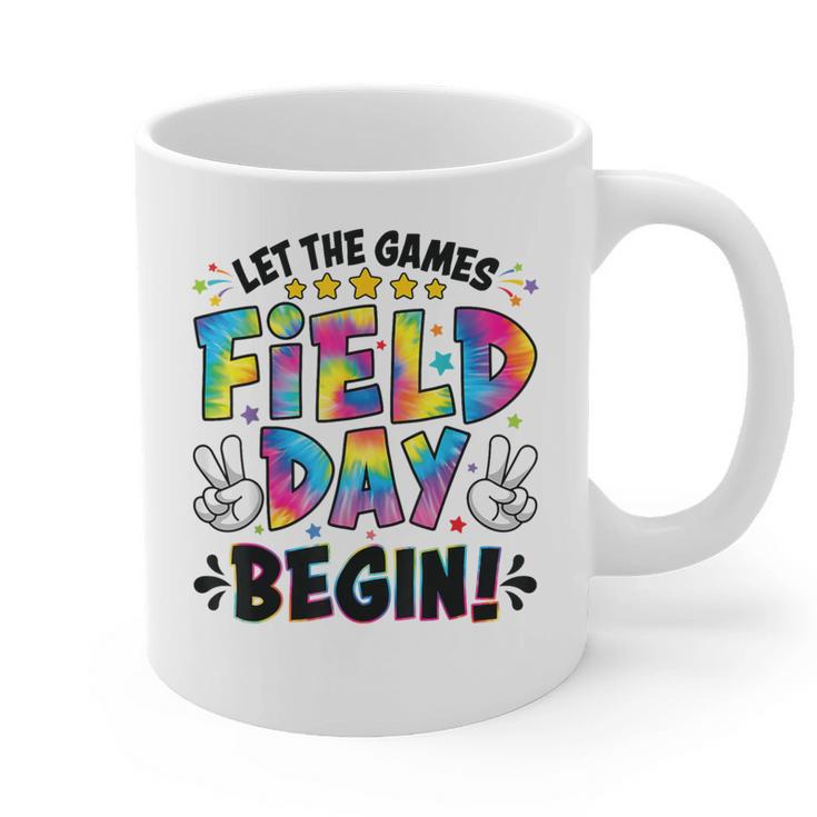Let The Games Field Day Begin Tie Dye Adults Teacher Kids Graphic Print Coffee Mug