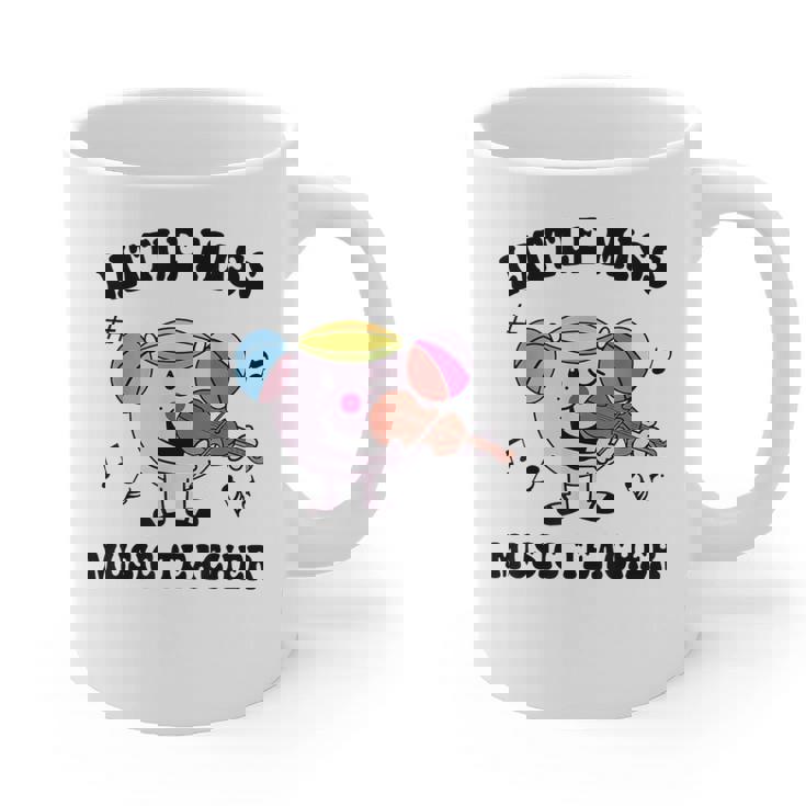 Little Miss Music Teacher Music Teacher Team Graphic Print Coffee Mug