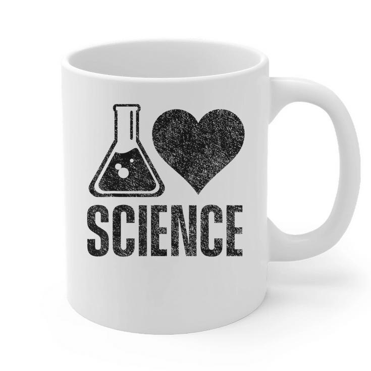 I Love Science Lover Teacher Scientist Sciences Graphic Print Coffee Mug