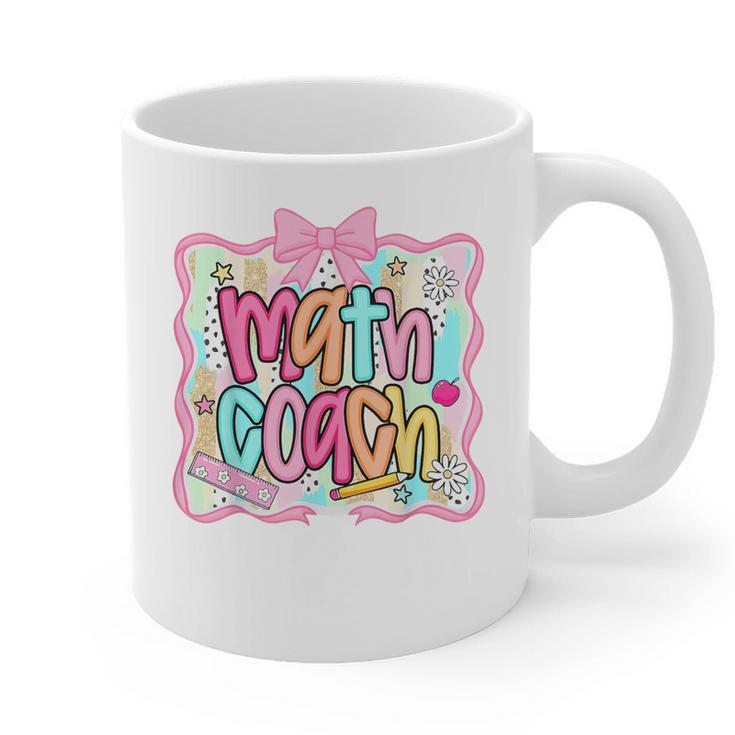 Math Coach Back To School Math Teacher Graphic Print Coffee Mug