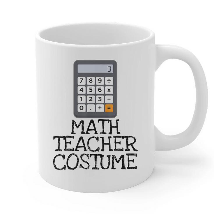 Math Teacher Costume Tshirt Halloween High School Calculator Graphic Print Coffee Mug