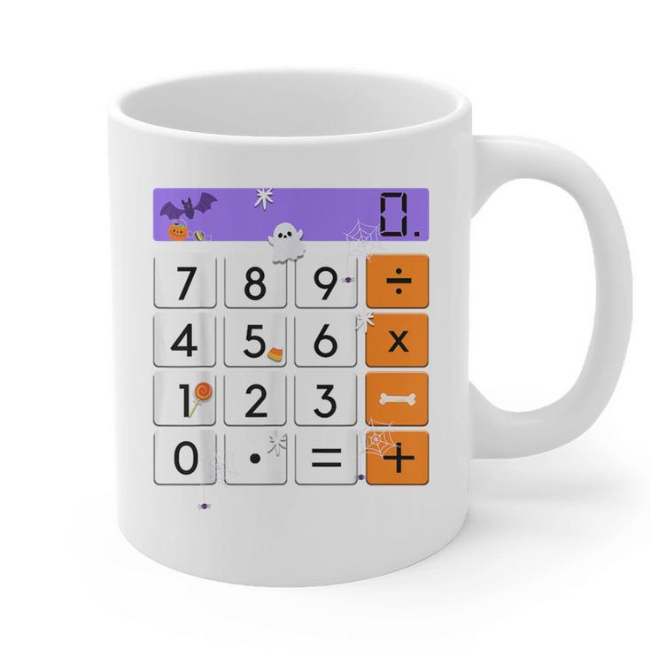 Math Teacher Halloween Costume Calculator Math Pun Graphic Print Coffee Mug