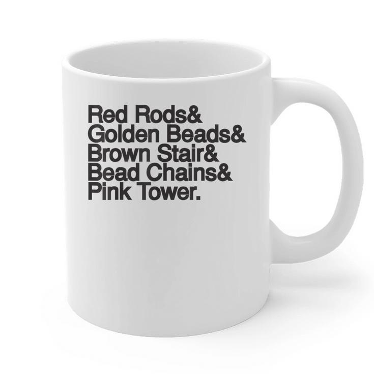 Montessori Helvetica Education Teacher Graphic Print Coffee Mug