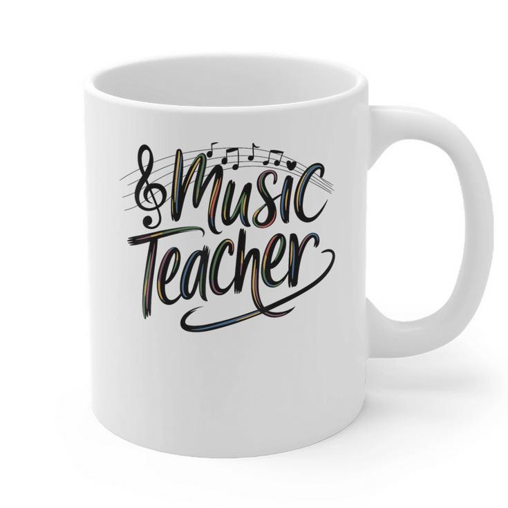 Music Teacher For Women Elementary First Day Of School Graphic Print Coffee Mug