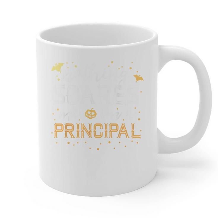 Nothing Scares Me I'm A Principal Teacher Halloween School For Men Women Kids Graphic Print Coffee Mug