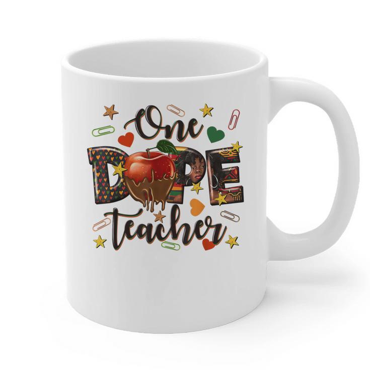 One Dope Teacher Graphic Print Coffee Mug