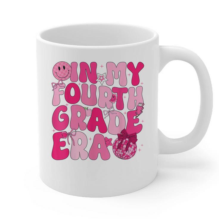 Pink Fourth Grade Era 4th Back To School Grade Teacher Graphic Print Coffee Mug