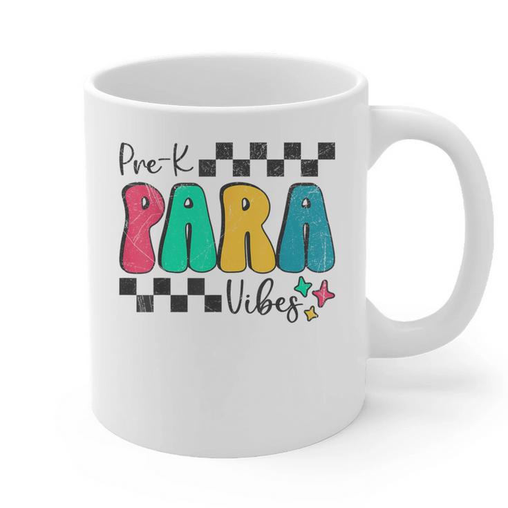 Pre-K Paraprofessional Teacher Back To School Vibes Graphic Print Coffee Mug