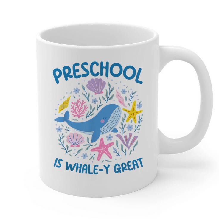 Preschool Is Whale-y Great Preschool Teacher Graphic Print Coffee Mug