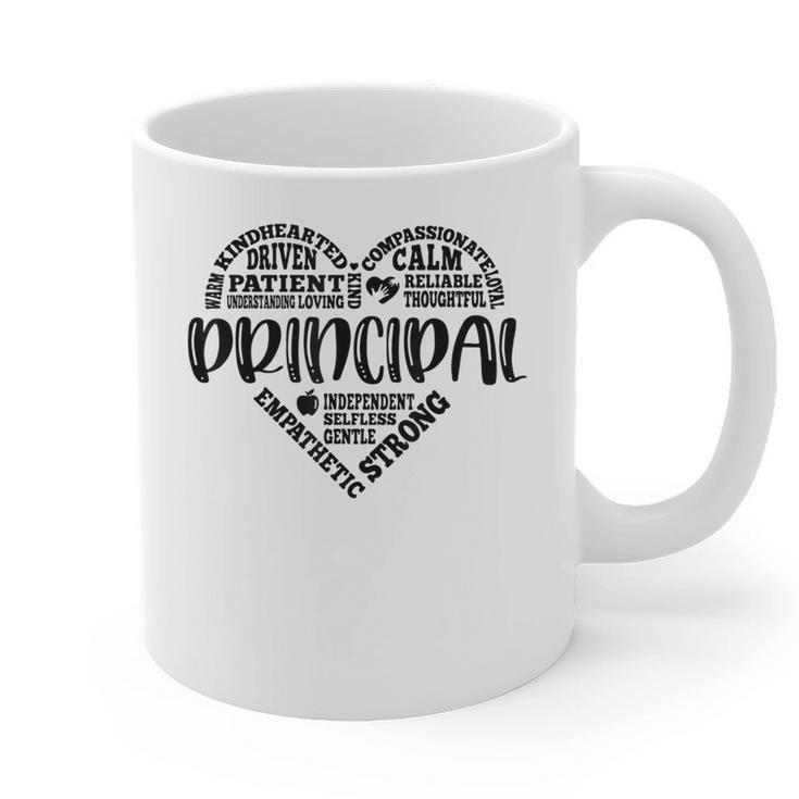 Principal Heart Life School Principal Teacher Appreciation Graphic Print Coffee Mug