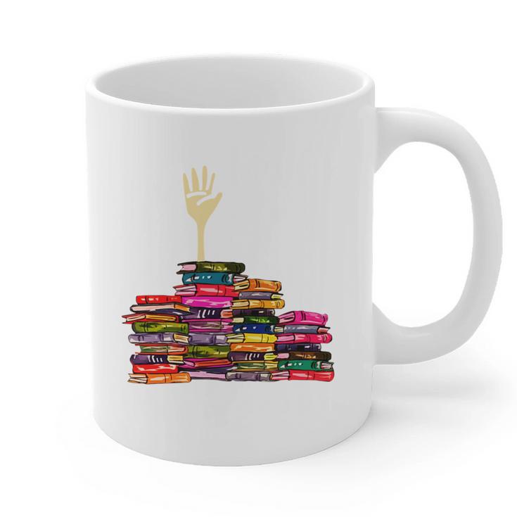 Reading Books Librarian Reader Nerd I'm Ok Teacher School Graphic Print Coffee Mug