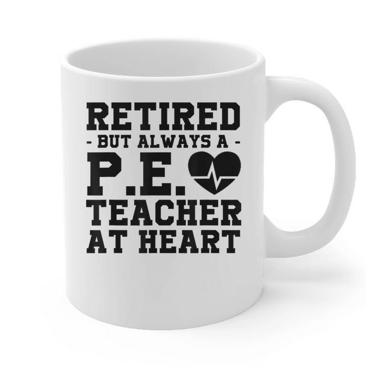 Retirement But Always A Pe Teacher At Heart Pride Shirt Graphic Print Coffee Mug