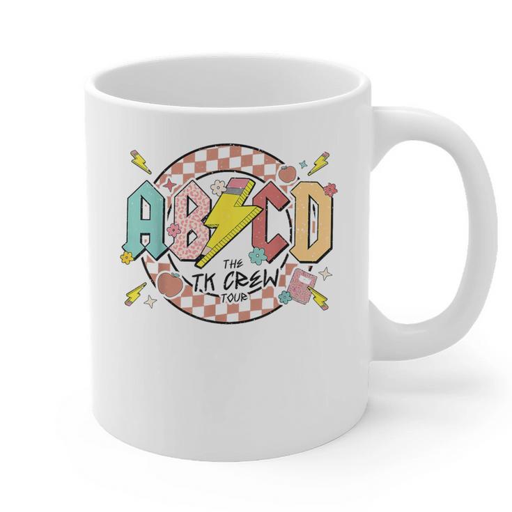 Retro ABCD Transitional Kindergarten Teacher Tour TK Teacher Graphic Print Coffee Mug