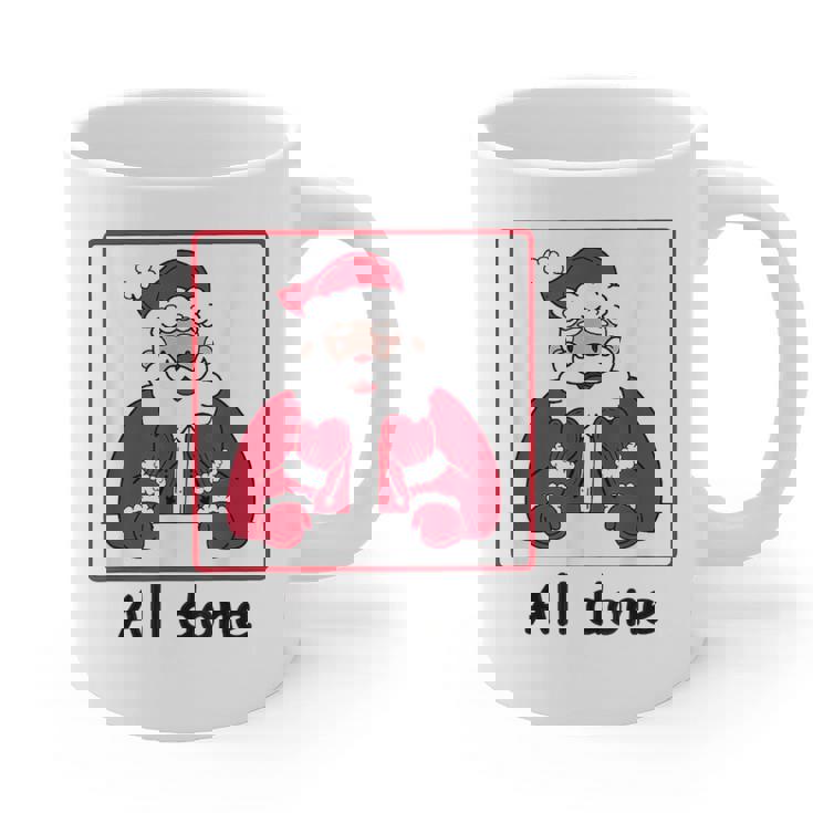 Retro All Done Christmas Special Ed Teacher Team Santa Women Graphic Print Coffee Mug