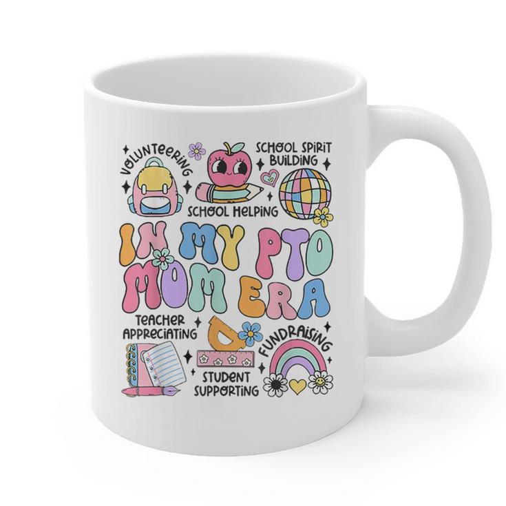 Retro In My PTO Mom Era Parent Organization Team Teacher Graphic Print Coffee Mug