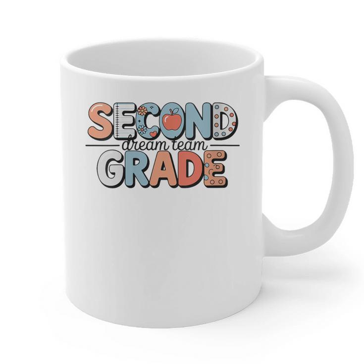 Second Grade Dream Team Back To School 2nd Grade Teacher Graphic Print Coffee Mug