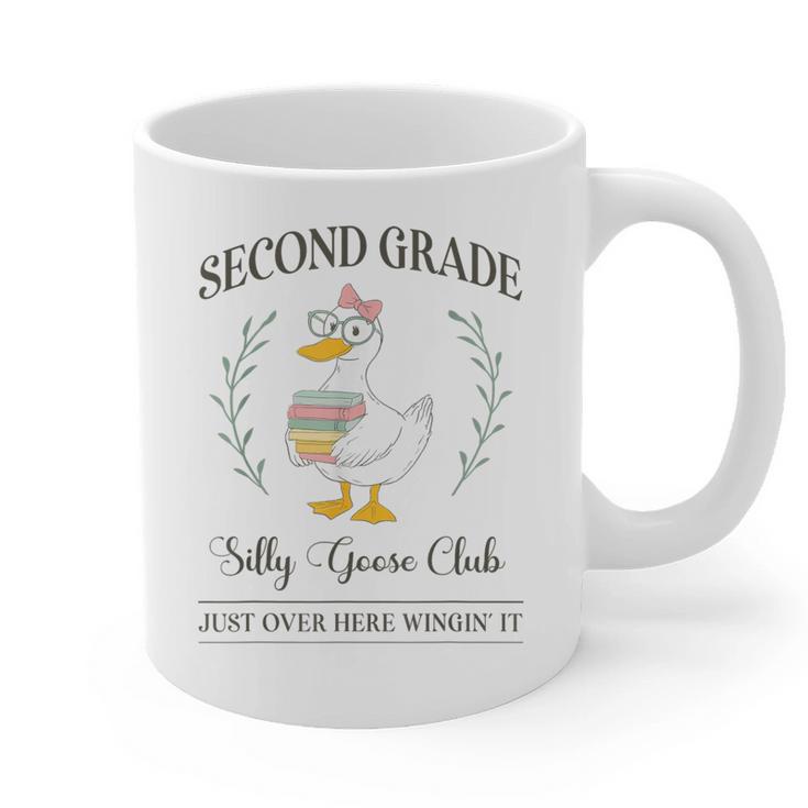 Second Grade Silly Goose Club For Teacher Or Student Graphic Print Coffee Mug
