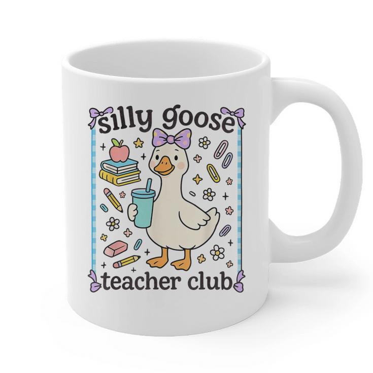 Silly Goose Teacher Club Silly Goose For Teacher Graphic Print Coffee Mug