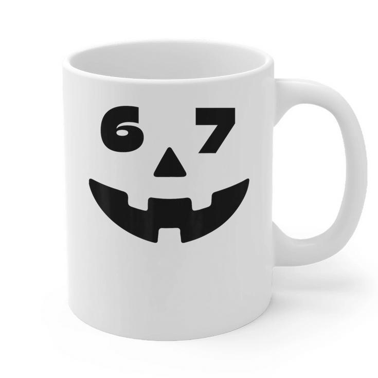 Six Seven Halloween Costume For Students Teachers 6 7 Graphic Print Coffee Mug