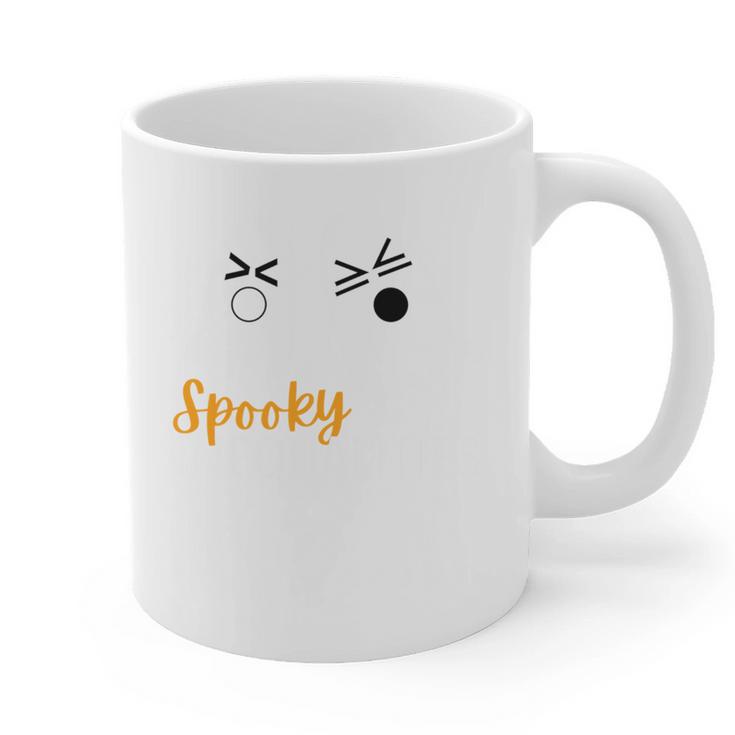 Spooky Inequalities Ghosts Halloween Math Teacher Graphic Print Coffee Mug