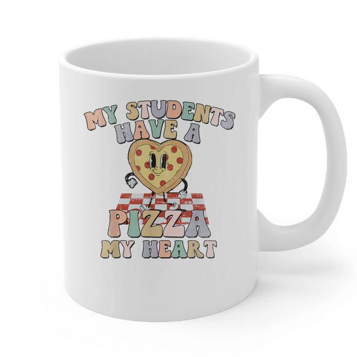 My Students Have A Pizza-My-Heart Valentines Day Teacher Graphic Print Coffee Mug