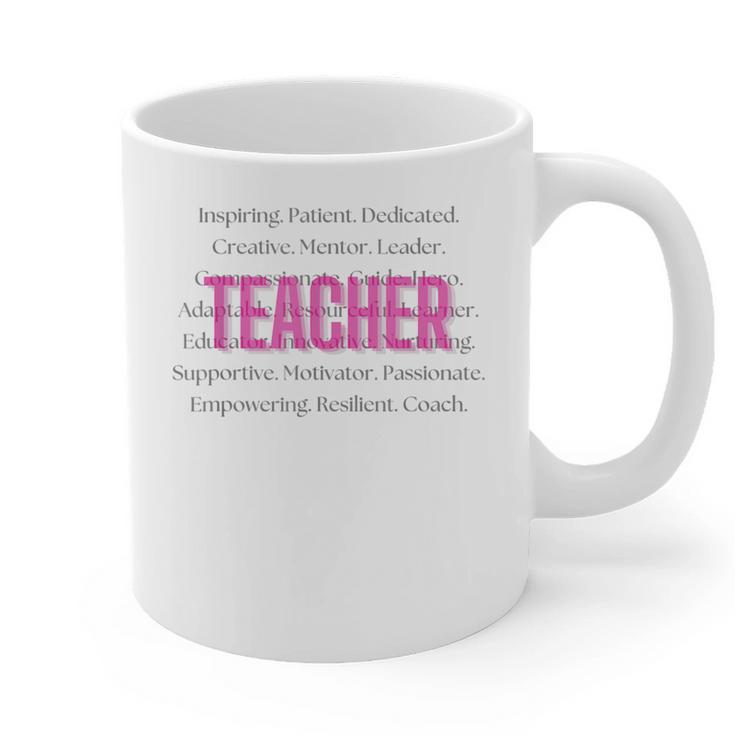 TEACH Inspirational Teacher Comfortable & Stylish T-Shirt Graphic Print Coffee Mug