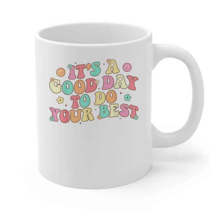 Teacher Testing Shirt It's A Good Day To Do Best Groovy Graphic Print Coffee Mug