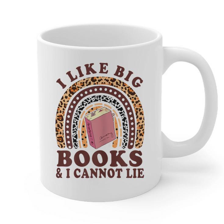 Teacher-TShirt I Like Big Books & I Cannot Lie Reading For Women Graphic Print Coffee Mug