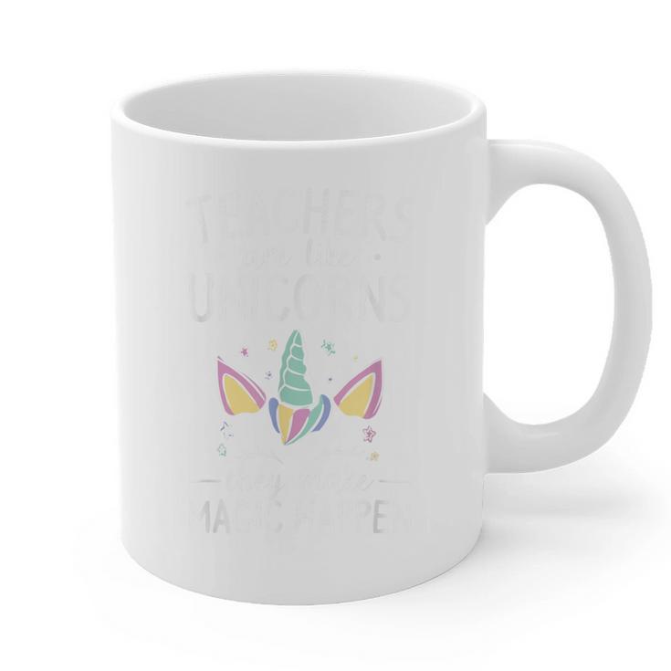 Teachers Are Like Unicorns They Make Magic Happen Graphic Print Coffee Mug