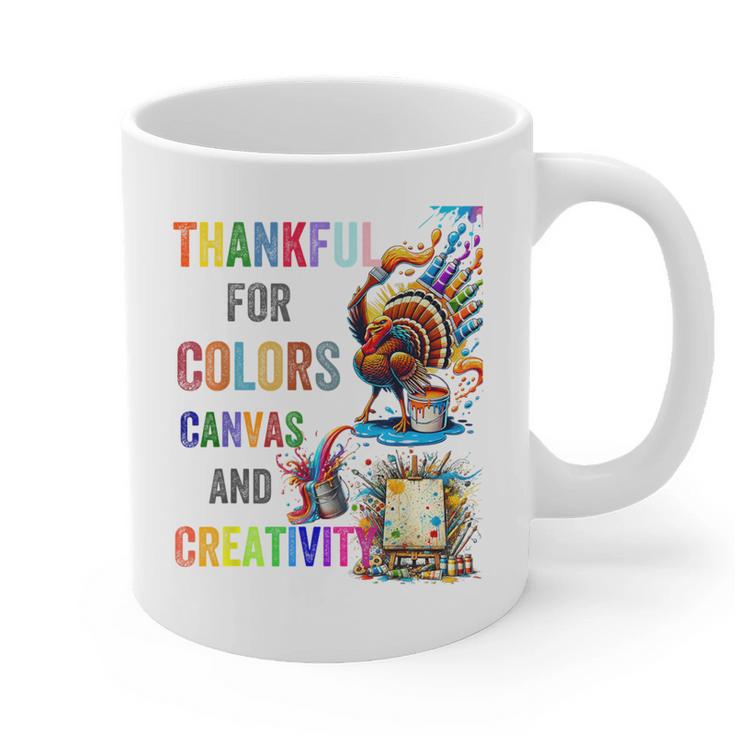 Turkey Thanksgiving Art Teacher Costume Tee For Artists Graphic Print Coffee Mug