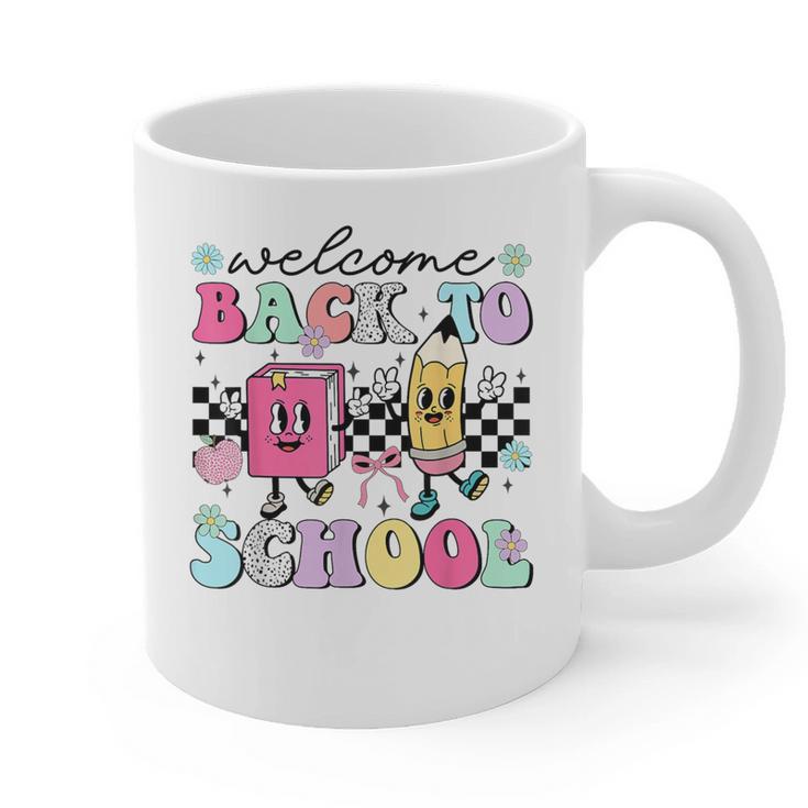 Welcome Back To School 2024 Teachers Students First Day Graphic Print Coffee Mug