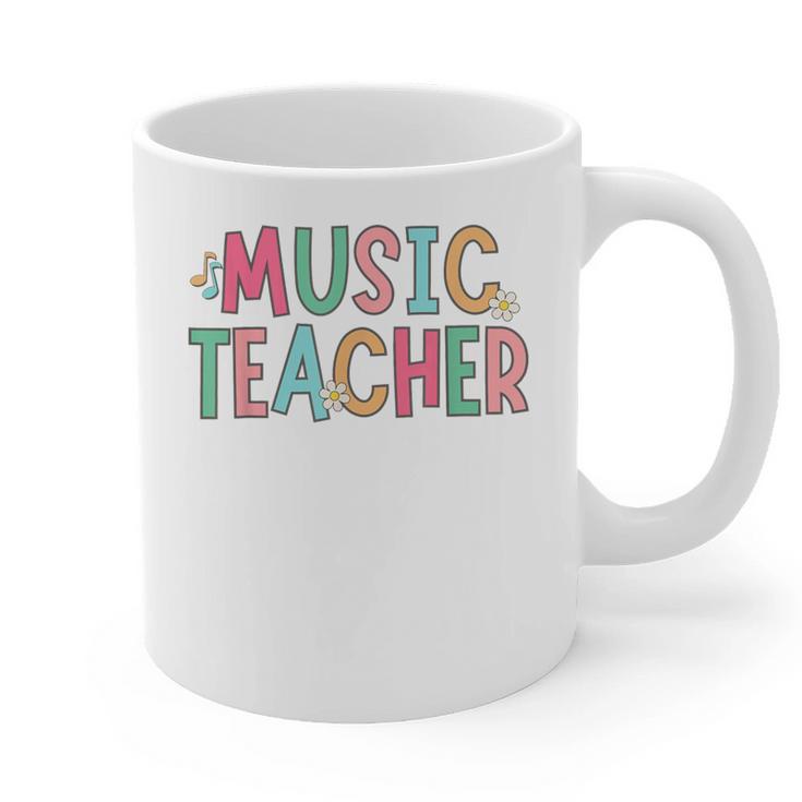Women Music Teacher First Day Of School Elementary School Graphic Print Coffee Mug