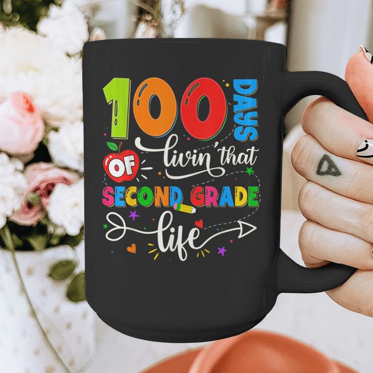 100 Days Of Living That 2nd Grade Life Boy Girl Teacher Graphic Print Coffee Mug, 2nd Grade Teacher Gifts, funny design 100 Days Of Living That 2nd Grade Life Boy Girl Teacher Graphic Print Coffee Mug, 2nd Grade Teacher Gifts, funny design