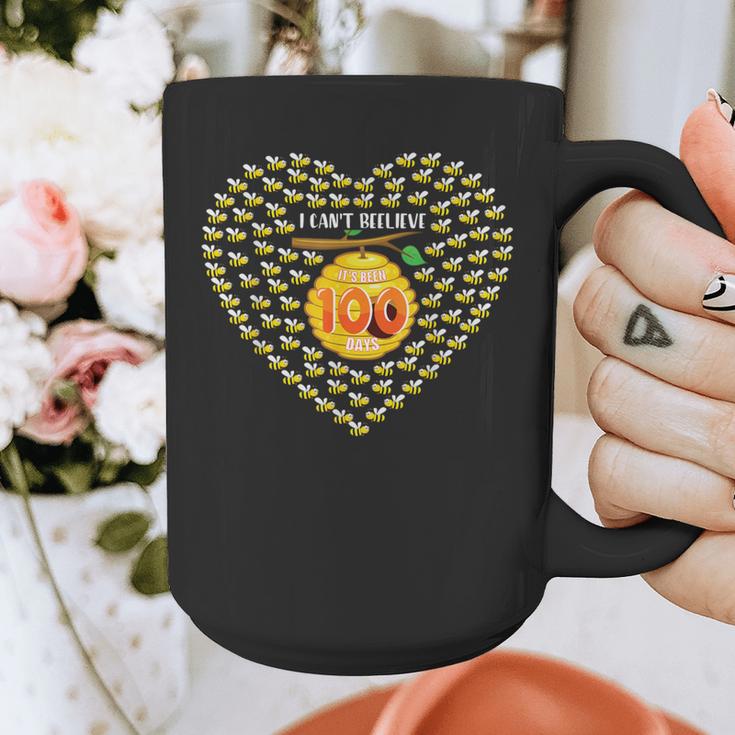 100 Days Of School Bee Hive Tree Hearts Teachers Student Kid Graphic Print Coffee Mug, funny design