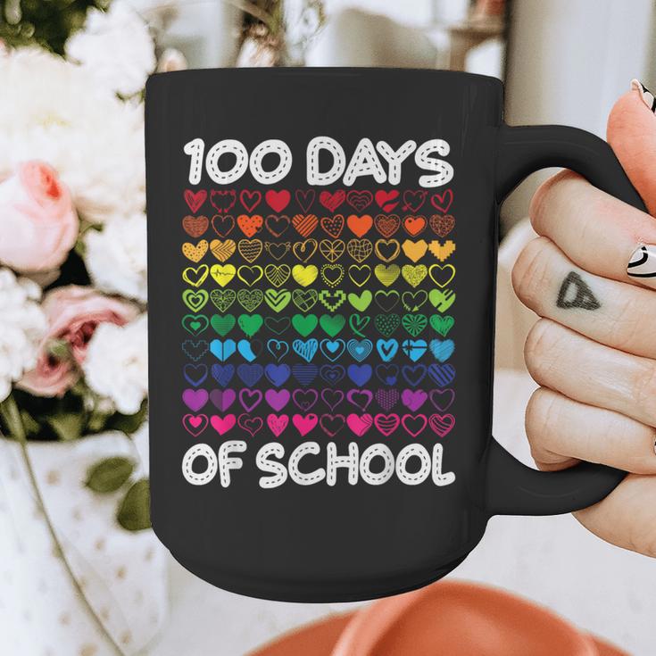 100 Days Of School Heart Love Teacher Or Student 100th Day Graphic Print Coffee Mug, funny design 100 Days Of School Heart Love Teacher Or Student 100th Day Graphic Print Coffee Mug, funny design