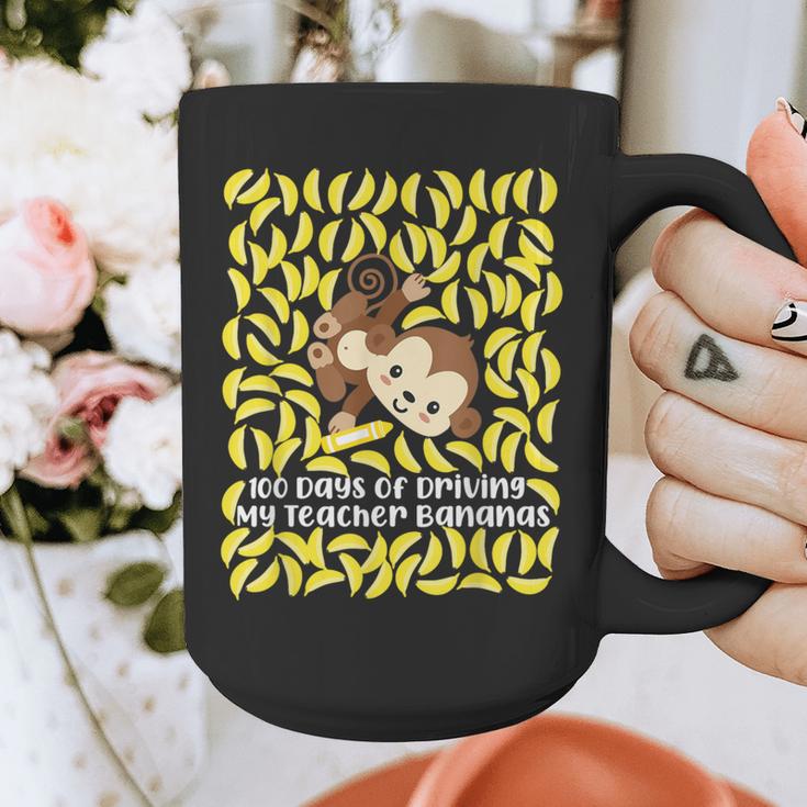 100th Day Of School Teacher Monkey Pun Banana For Men Women Girls Kids Graphic Print Coffee Mug, funny design