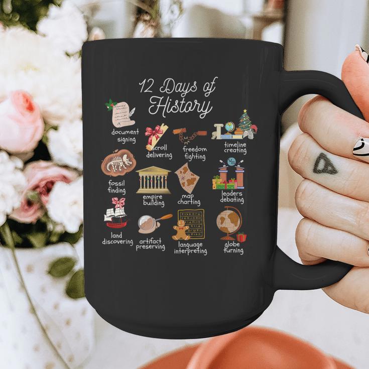 12 Day Of History Teacher Christmas Social Studies Student Graphic Print Coffee Mug, History Teacher Gifts, funny design 12 Day Of History Teacher Christmas Social Studies Student Graphic Print Coffee Mug, History Teacher Gifts, funny design