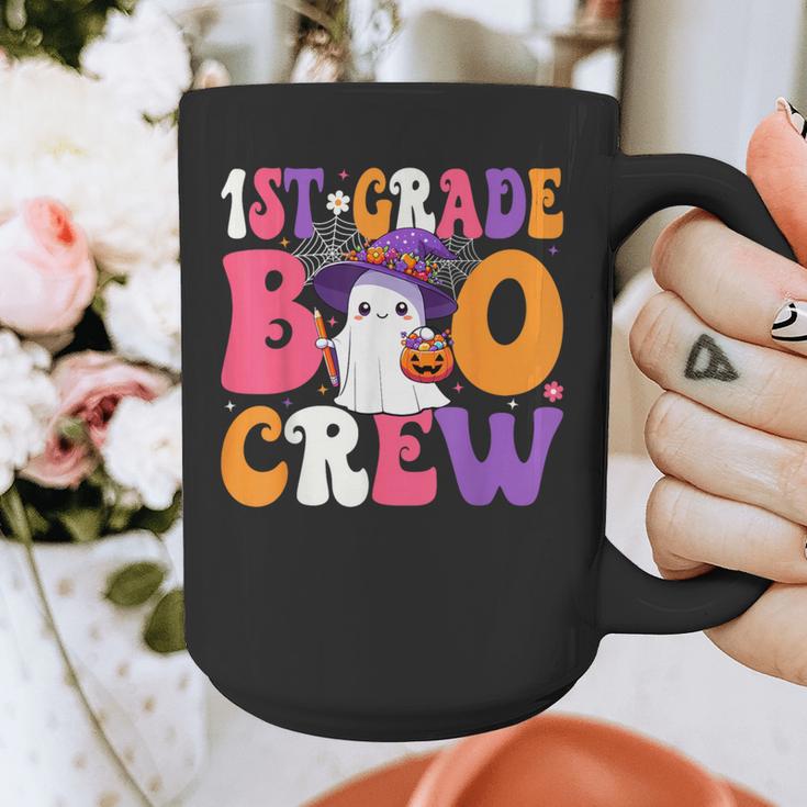 1st Grade Boo Crew Halloween First Grade Halloween Teacher Graphic Print Coffee Mug, First Grade Teacher Gifts, funny design