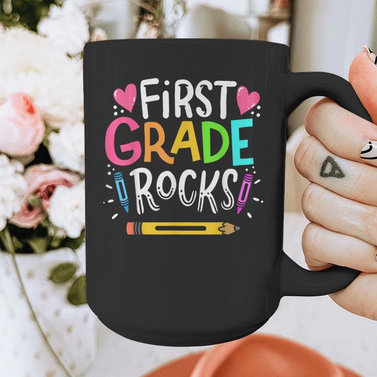 1st Grade Teacher Graphic Print Coffee Mug, funny design