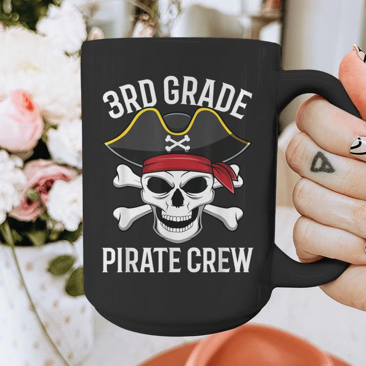3rd Grade Pirate Crew Halloween Costume Student Teacher Graphic Print Coffee Mug, funny design