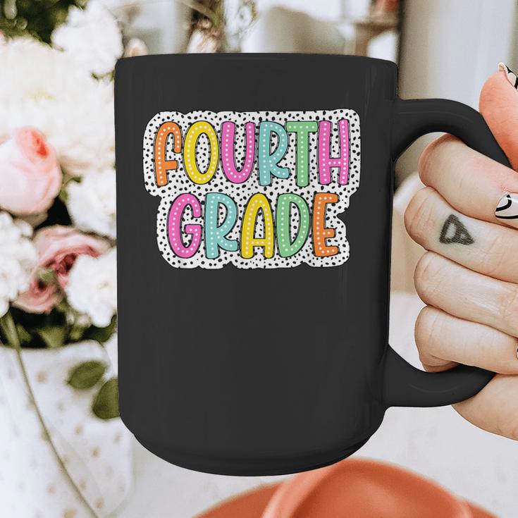 4th Grade Back To School Dalmatian Dots Teacher Student Graphic Print Coffee Mug, 4th Grade Teacher Gifts, funny design 4th Grade Back To School Dalmatian Dots Teacher Student Graphic Print Coffee Mug, 4th Grade Teacher Gifts, funny design