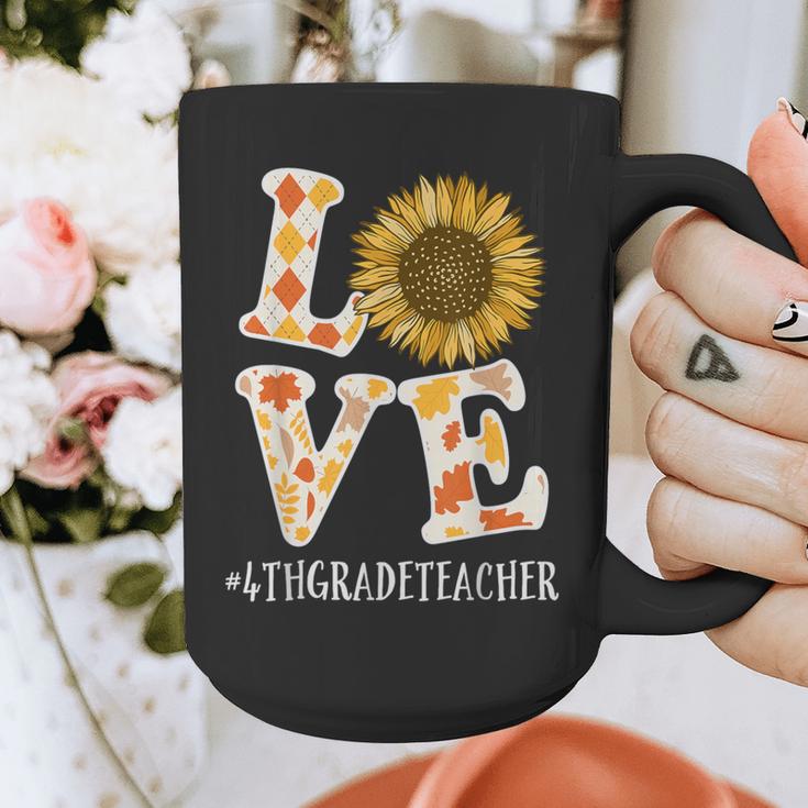 4th Grade Teacher Love Autumn Fall Sunflower Appreciation Graphic Print Coffee Mug, 4th Grade Teacher Gifts, funny design 4th Grade Teacher Love Autumn Fall Sunflower Appreciation Graphic Print Coffee Mug, 4th Grade Teacher Gifts, funny design