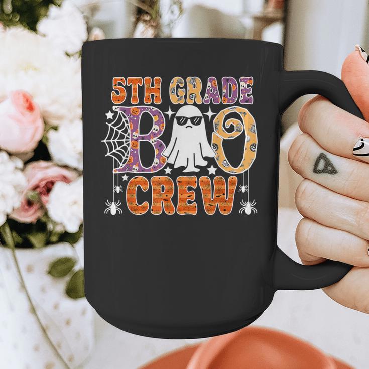 5th Grade Boo Crew Halloween Teachers Students Graphic Print Coffee Mug, funny design