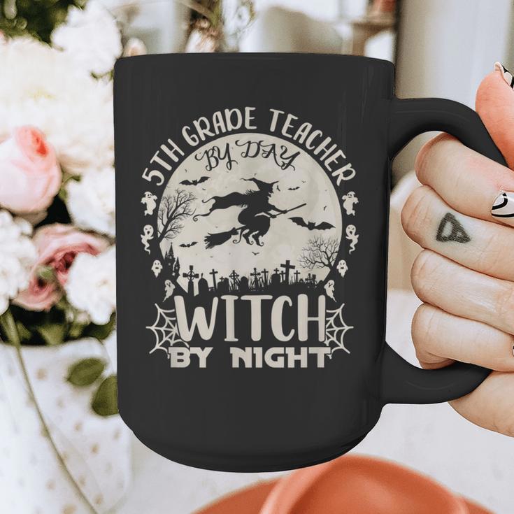 5th Grade Teacher By Day Witch By Night Halloween Graphic Print Coffee Mug, funny design 5th Grade Teacher By Day Witch By Night Halloween Graphic Print Coffee Mug, funny design