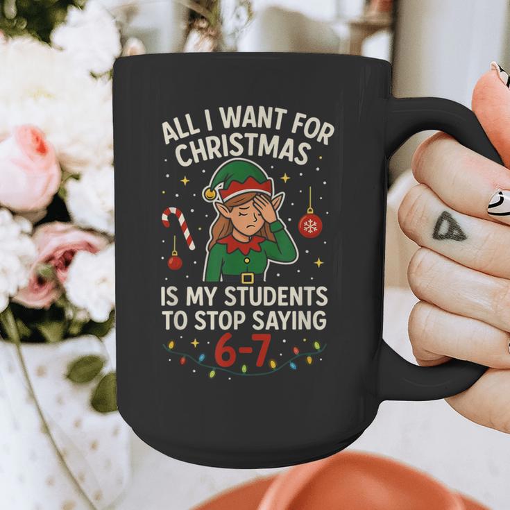 6-7 Students Saying 67 Xmas Six Seven Teacher Christmas Graphic Print Coffee Mug, funny design 6-7 Students Saying 67 Xmas Six Seven Teacher Christmas Graphic Print Coffee Mug, funny design