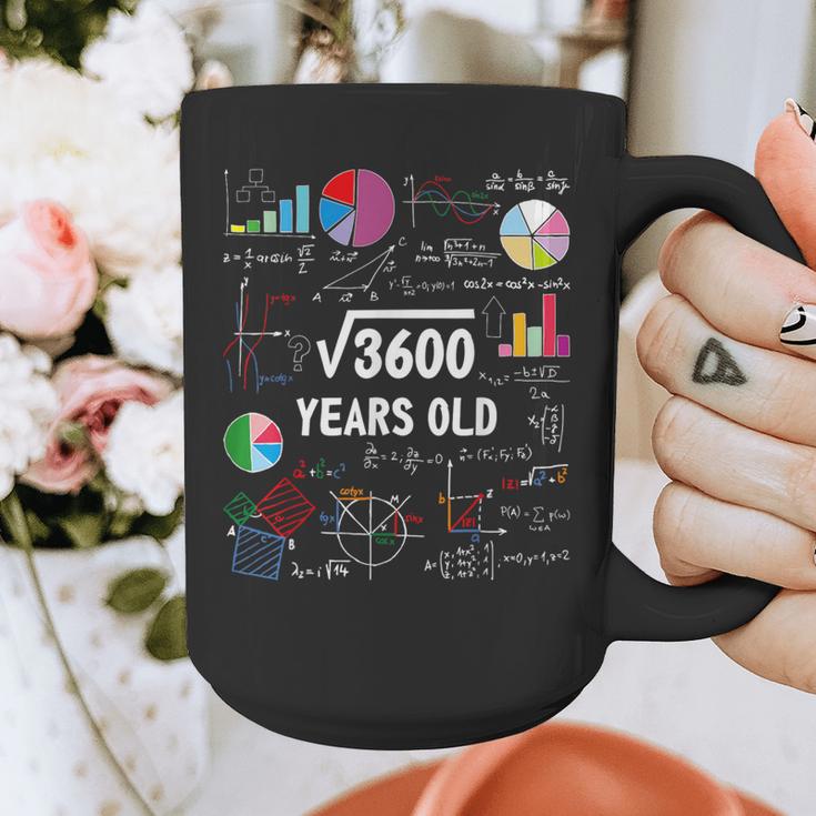 60 Year Old Math Teacher Square Root Of 3600 60th Birthday Graphic Print Coffee Mug, funny design 60 Year Old Math Teacher Square Root Of 3600 60th Birthday Graphic Print Coffee Mug, funny design