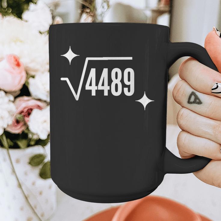67 Meme Square Root 4489 Slang Math Teacher Men Women Graphic Print Coffee Mug, funny design