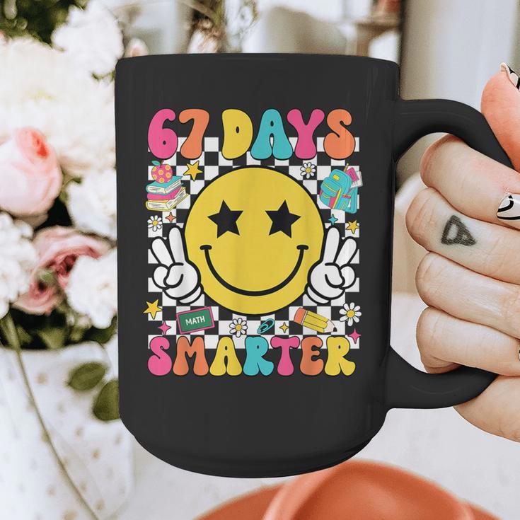 67th Day Of School Shirt 67 Days Smarter Teacher Boy Girls Graphic Print Coffee Mug, funny design